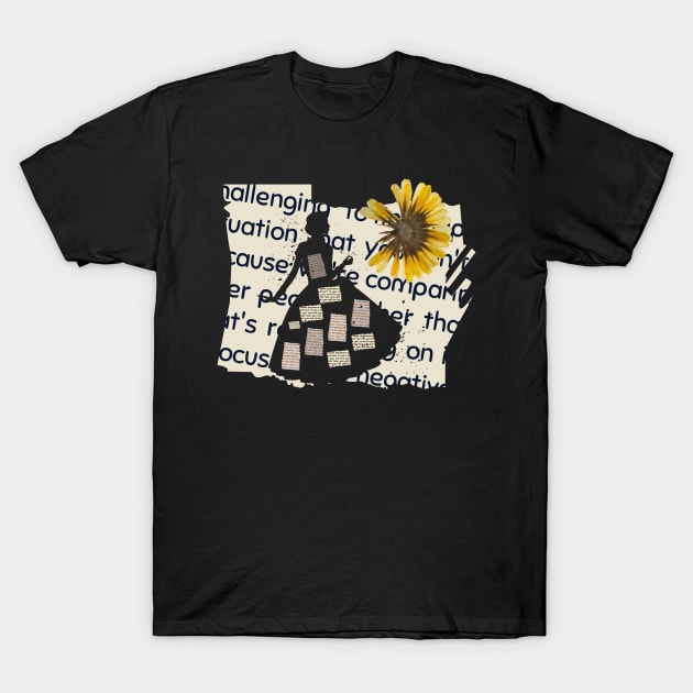 sunflower & girl T-Shirt by DayDue